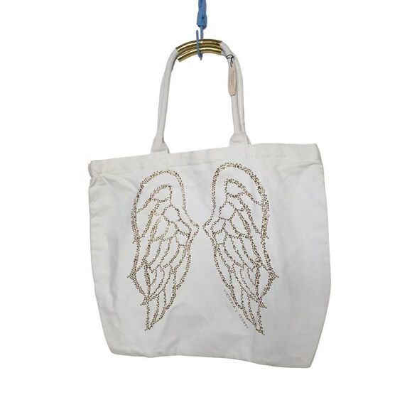 Victoria's Secret Heavenly Studded Angle Wings Beach Tote Bag NWT - Picture 5 of 7